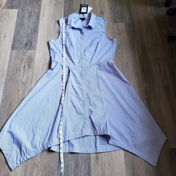 NWT Striped sleeveless dress shirt - Picture 5 of 7